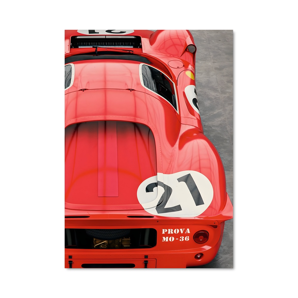 Poster Explosion Votre – affiche Ferrari